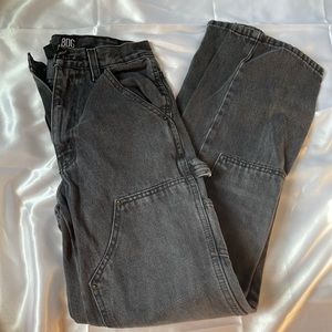 BDG High Waisted Carpenter Black Jeans